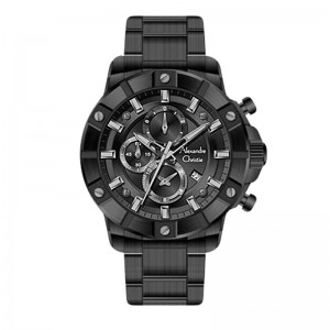 Alexandre Christie AC 6609 Full Black Steel Man MCBIPBA